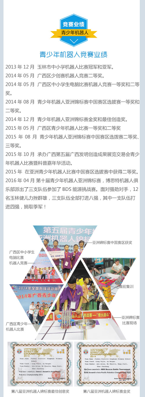 2017年广西青少年机器人比赛训练班